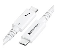 Cable Matters [Intel Certified] 40Gbps Active Thunderbolt 4 Cable, 2m, WHT | [8K@60Hz/4K@240Hz Video, 100W Charging, 40Gbps Data Transfer], Braided, Long Thunderbolt 4 Cable