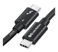 Cable Matters [Intel Certified] 40Gbps Thunderbolt 4 Cable 1 m with 8K Video and 240W Charging - 1m - Backwards Compatible with USB4 Thunderbolt 3 Cable and USB C