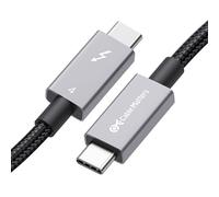 Cable Matters [Intel Certified] Braided 40Gbps Thunderbolt 4 Cable, 1m | [8K@60Hz/4K@240Hz Video, 240W Charging, 40Gbps Data Transfer], Compatible with Thunderbolt 3, USB4, MacBook Pro