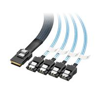 Cable Matters Internal Mini SAS to SATA Cable, SFF-8087 to 4x SATA, 1m | SATA Forward Breakout, 6Gbps SATA, Internal Storage