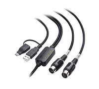Cable Matters MIDI to USB Cable, USB MIDI Cable, MIDI to USB C Cable in Black - 2m