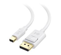 Cable Matters Mini DisplayPort to DisplayPort Cable (Mini DP to DP) in White 3m - Thunderbolt | Thunderbolt 2 Port Compatible