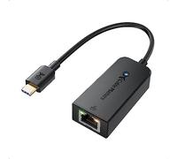 Cable Matters Plug & Play USB C to Ethernet Adapter (Thunderbolt to Ethernet Adapter, Gigabit Ethernet to USB C) in Black - Thunderbolt 4/3, USB4 Compatible with MacBook Pro, Dell XPS, Surface Pro