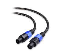 Cable Matters Premium Braided 12AWG Speaker Cable Compatible with Speakon NL4FC Port in 25 Feet