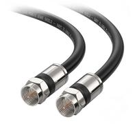 Cable Matters RG6 Cable CL2 in-Wall Rated (CM) Quad Shielded Coaxial Cable 25 ft, RG6 Coax Cable Cord for TV, Digital Router, Satellite Receiver and More, in Black