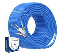 Cable Matters [UL Listed] 10Gbps in-Wall (CM) Rated 23AWG Bare Copper Cat 6 Cable - 300ft, Solid, UTP Cat6 Bulk Ethernet Cable, Cat6 Ethernet Cord, Blue