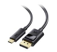 Cable Matters 32.4Gbps USB C to DisplayPort 1.4 Cable 1.8m Support 8K 60Hz/4K 240Hz (Thunderbolt 4 to DisplayPort, DP to USB C Cable) Black - Works with iPhone 15 MacBook XPS