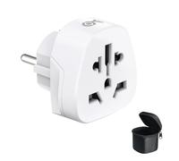 Cable Matters Universal Plug Adapter to Europe, World to EU Travel Adapter, Compatible with UK, USA, Australia, China, Japan Plugs for Use in Germany, France, Spain with Type E/F Sockets