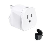 Cable Matters US to UK Plug Adapter with 10A Fuse, Type G Plug Adapter Works for Type A/B Devices from America, Canada, China, Japan, Mexico - Travel Pouch Included