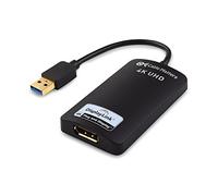 Cable Matters USB 3.0 to DisplayPort Adapter Supporting 4K Resolution | DisplayLink Driver Required, USB 3.0 to DisplayPort Adapter, Extended and Mirrored Display Modes