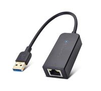 Cable Matters USB 3.0 to Gigabit Ethernet Adapter, Not for Smart TV, USB to Ethernet Adapter 10/100/1000Mbps, Plug & Play for Windows, macOS & ChromeOS, Wake-on-LAN, Black