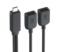 Cable Matters USB-C Male to Dual USB-A Female Splitter, 0.3m