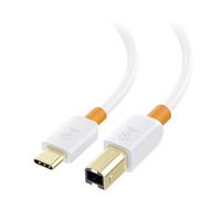 Cable Matters USB C Printer Cable 2 m (USB C to USB B Cable, USB B to USB C Cable) Compatible with Printer, MIDI Controller, MIDI Keyboard and More in White - 2m