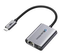 Cable Matters USB C to Ethernet Adapter with 140W Charging, Gigabit Ethernet to USB C Adapter, Compatible with MacBook Pro, Dell XPS, Surface, Up to 480Mbps for Chromecast with Google TV -2020 & Later