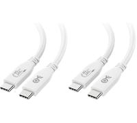 Cable Matters [USB-IF Certified 40Gbps USB4 Cable, 1m, White (Pack of 2)