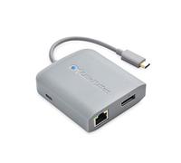 Cable Matters [Works with Chromebook Certified] USB C Hub Multiport Adapter with 4K DisplayPort, 2X USB 2.0, 100Mbps Fast Ethernet, and 60W PD