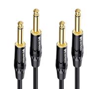 Cable Matters2-Pack, 1/4 Inch TS Cable 6 Ft