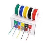 Cable mixed 5 color boxed kit 30/28/26/24/22/20/18/16AWG stranded cable(Boxed 1; 30AWG x20m x5 rolls)