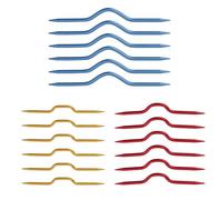 Cable Needles for Knitting - ShiningUU 18-Piece Set Colorful Aluminum Curved Needles for Sweater Knitting | Stitch Holders and Knitting Tools | Random Colors