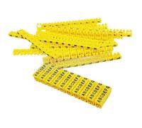 Cable Numbering Kit 390PCS Nylon Cable Marker for 1.5/2.5/4/6 sqmm Yellow Colored alphabit A-Z Each 15-10pcs Distinguish Wires(M-1-260pcs)