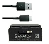 (Cable Only) Official Samsung 2 Pin EP-TA200 Black Fast Charging Travel Adapter USB-C Cable