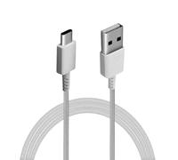 (Cable Only) Samsung 2 Pin EU 2 Amp Adaptive Fast Mains Charger USB-C Data Cable In White