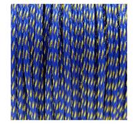Cable Organiser 5/10Meter Braided Cable Sleeve 3mm 4mm 6mm 8mm 10mm 12mm 14mm PET Expandable Cover Insulation Nylon Sheath Wire Wrap Protection(Blue Gold Silk,6mm,5m)