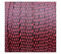 Cable Organiser 5/10Meter Braided Cable Sleeve 3mm 4mm 6mm 8mm 10mm 12mm 14mm PET Expandable Cover Insulation Nylon Sheath Wire Wrap Protection(Black Red Cross,14mm,5m)