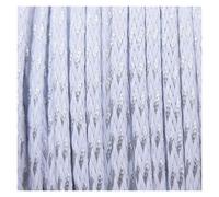 Cable Organiser 5/10Meter Braided Cable Sleeve 3mm 4mm 6mm 8mm 10mm 12mm 14mm PET Expandable Cover Insulation Nylon Sheath Wire Wrap Protection(White Sliver Silk,14mm,5m)