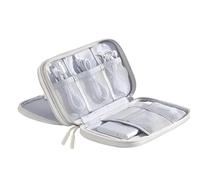 Cable Organiser Bag Double-Layer Accessories Storage Bags for Christmas Universal Carry Travel Gadget Bag All-in-One Electronics Organisers for Power Bank Charging Cable USB Drive Hard Disk Earphone