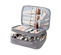 Cable Organiser Bag, Electronics Organiser Travel Case, Travel Bag with 3 Compartments, Waterproof Make-Up Storage Bag with Zip for Charger Colouring