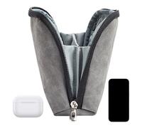 Cable Organiser Bag - Gadget Cable Bag Pouch | Electronic Organiser Bag | Travel Accessories Pouch | Multi-Function Charging Cable Carry Case | Cell Phone Storage Bag for Power Bank Data Cable, Dark