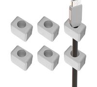 Cable Organiser, Cable Holder, Sticky Magnetic Cable Manager, 6-Way Magnetic Wire Organiser, Versatile Cable Holder, Office Accessories for Home, Vehicle, Hotel and Workplace