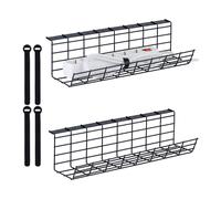 Cable organiser Wire Storage Box cord management desk tray durable sleek