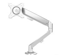 Cable Organization Ready Metal Support Structure For Seventeen To Thirty Four Inch Displays With A Load Capacity Of Twenty Pounds (White)