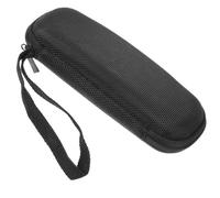 Cable Organizer Bag for Electronic Devices and USB Flash Drives Black | EVA Integrated Design, Adjustable Internal Partition, Multilayer Compartment Layout, Black Finish, for Office Desks