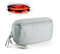 Cable Organizer Bag, Slim Charger Organizer Pouch Case for Travel Accessories/Airplane Essentials/Electronics Tech Gadgets (Green)