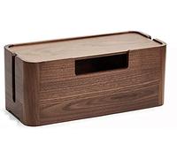 Cable Organizer Box - Large Wooden Storage for Home and Office Cable Management, Effective Clutter Control and Design