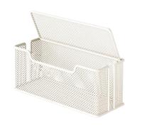 Cable Organizer Box, Wire Management Concealer, Plug Socket Storage 12.59x5.12x5.51 Inches, Iron Construction, Clutter-Fre Solution, Space Saver for Study Room Bedroom Living Area