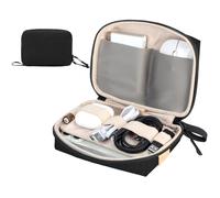 Cable Organizer Electronics Organizer for Travel Essentials Electronics Accessories Case Cords Chargers Power Bank USB Earbuds Portable Travel Bag for Business Office Commute Scratch Water-Resistant
