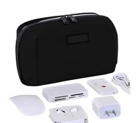 Cable Organizer Pocket - Travel Cord Storage Pouch, Electronic Accessories Holder | Waterproof Cable Management, Portable Tech Gear Organizer, Compact Gadget Bag, Durable Wire Organizer, Black