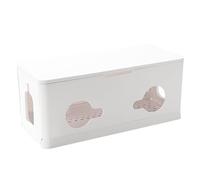 Cable Organizer - Power Strip Cord Box | Large Capacity Cable Management Box With Foldable Design For Desk, School & Home, Anti-electric Shock PP Material, Dustproof Charging Wire Case