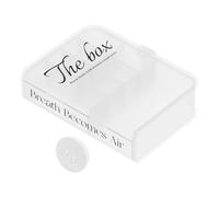 Cable Organizer Storage Box, 25 x 18 x 6.5cm Desktop Organizer Data Cord Management Case Plastic Book Design Home Decoration with Straps for Charging Cables, USB Wires, Earphones (Transparent)