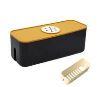 Cable Organizer Storage Box - ABS TPE 29.5x11.4x11.2cm | Desktop Cable Management Box | Power Cord Organizer For Hiding Wires, Surge Protector, Chargers And Daily Home Office Desk Organization Use