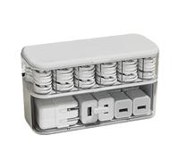 Cable Organizers Box - Collapse Cord Storage Organizer | BO Cable Organizer, Transparent Cord Storage Organizer, Cable Management Box, Gesti Box