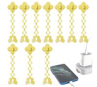 Cable , Pack of 10 Adhesive Cable Holder Clips, Cord , for Cable Organisation and Management for Household, Kitchen, Appliances, Wall, Bedroom, Bedside Table and Living Room