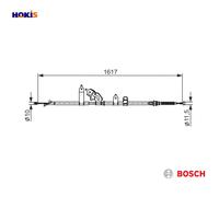 CABLE PARKING BRAKE 1 987 482 441 FOR TOYOTA YARIS/VITZ/VIOS BELTA URBAN IST