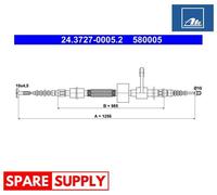CABLE, PARKING BRAKE FOR ALFA ROMEO 156 GT ATE 24.3727-0005.2