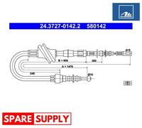 CABLE, PARKING BRAKE FOR AUDI 100 C4 ATE 24.3727-0142.2