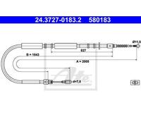 CABLE, PARKING BRAKE FOR AUDI A4 ATE 24.3727-0183.2